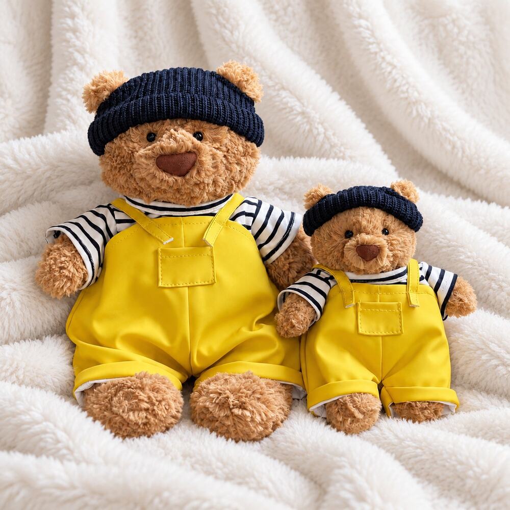 Seafarer Outfit with Yellow PU Overalls for Bartholomew – 14inch [FX-SEA-14IN]